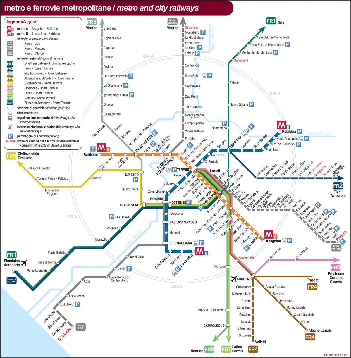 Rome Italy train station map