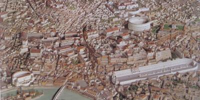 Map of 3d ancient Rome