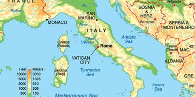 Map of Rome geography