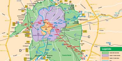 Map of Rome parking
