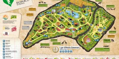 Map of Rome zoo 
