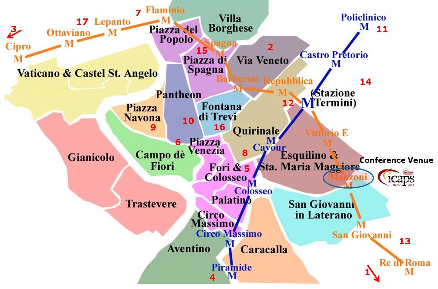 Map Of Rome Italy Neighborhoods Rome Map And Neighborhood Guide
