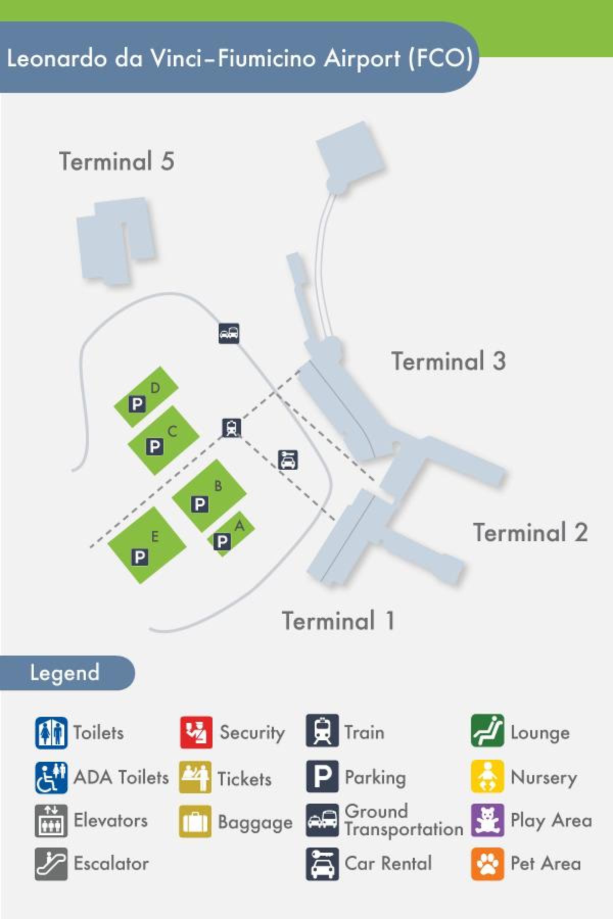 Map of fco terminal 5