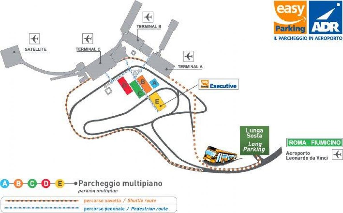 Parking roma. Аэропорт Фьюмичино Рим схема. Схема терминала 1 Фьюмичино. Схема терминалов аэропорта Фьюмичино. Fiumicino Airport схема.