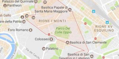 Map of monti Rome