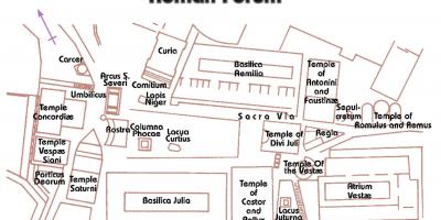 Forum Romanum map
