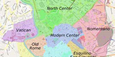 Rome neighbourhood map