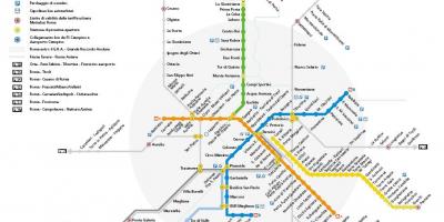 Rome metro map 2016