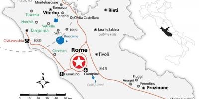 Rome regions map