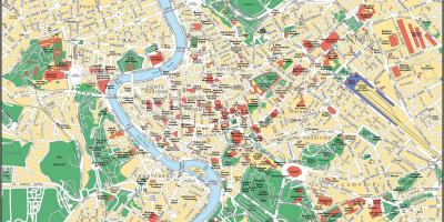 Street map of Rome Italy
