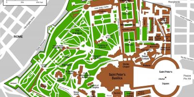 Entrance to vatican museum map